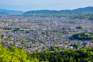 京都　成就山展望台からの眺め