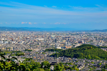京都　成就山展望台からの眺め