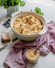 Vegan Cheesy Cauliflower Bake