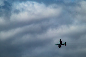 C-130 in flight turn