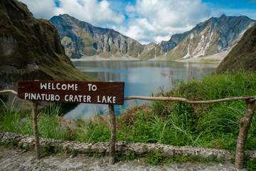 Mount Pinatubo in in the Philippines on the northern island of Luzon