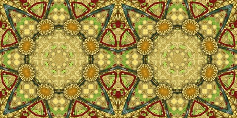 map of europe in mosaic of green squares