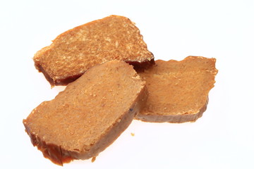 Rice cake zi ba on a white background