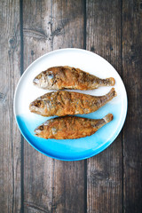 Fried yellow croaker with traditional Chinese food