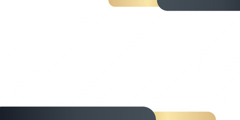 Black gold white abstract frame background with copy space