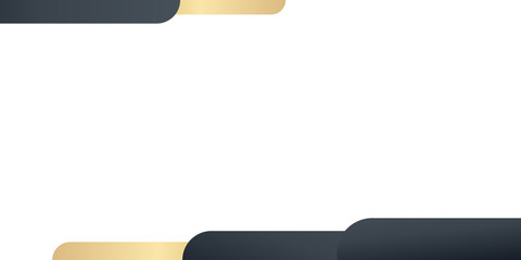 Black gold white abstract frame background with copy space