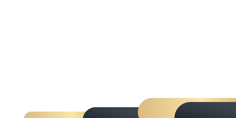 Black gold white abstract frame background with copy space