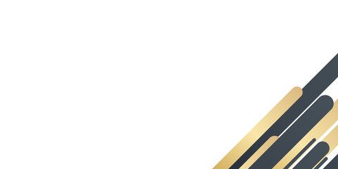 Black gold white abstract frame background with copy space