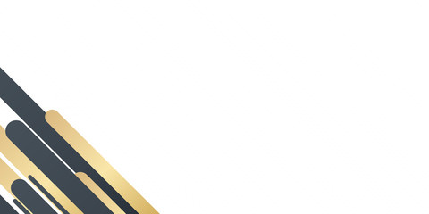 Black gold white abstract frame background with copy space