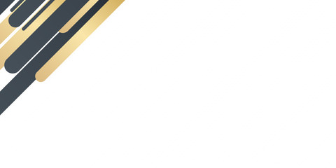 Black gold white abstract frame background with copy space