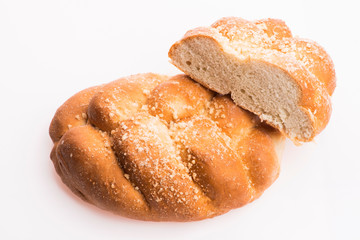 Challah judaism bread isolated jewish religion celebration