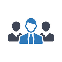 Business leadership icon