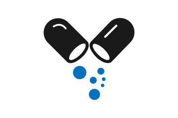 capsule icon vector illustration