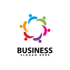 Adoption and community logo template vector icon