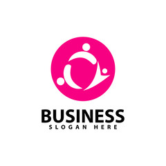 Adoption and community logo template vector icon