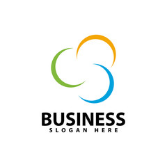 Circle and community logo template vector icon