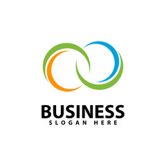 Circle and community logo template vector icon