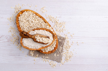 Flour made from oats.