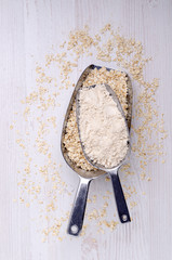 Flour made from oats.
