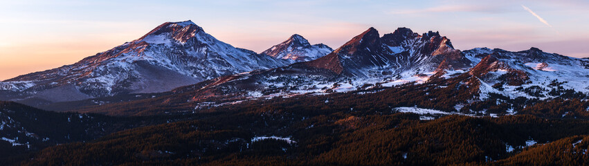 Mountains and a Sunset - Tumalo Mountain - Bend Oregon