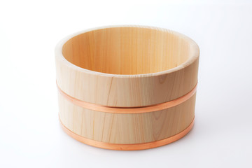 木桶　Japanese Hinoki wood Bucket © Nishihama