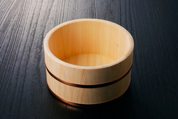 木桶　Japanese Hinoki wood Bucket