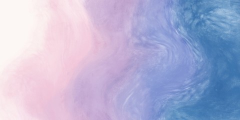 Abstract watercolor colorful pastel paint background by blue purple pink colors with liquid fluid texture for background, banner