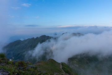 Mountain landscape in Carpathian Mountains