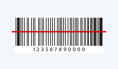 Bar code . Marketing, the concept of the Internet. Bar code vector illustration isolated on flat background.	