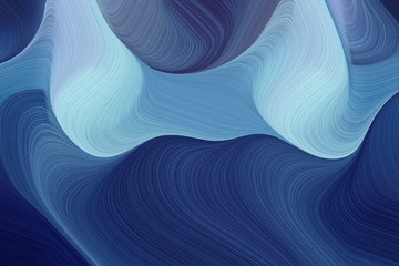artistic wave fluid lines with modern waves background design with midnight blue, sky blue and steel blue color