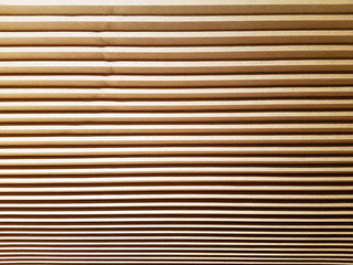 Full Frame Background of Brown Pleated Curtain