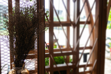 Minimal cafe decorating with simply furniture set