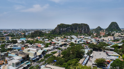 Fototapeta premium High Angle View Of Cityscape Against Sky