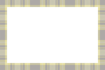 Vintage frame vector. Scottish border pattern retro style. Tartan plaid ornament.
