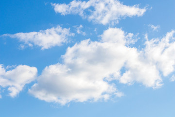 Naklejka na ściany i meble image of beautiful blue sky and white clouds background.