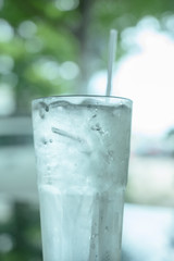 A glass of water
