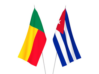 Cuba and Benin flags