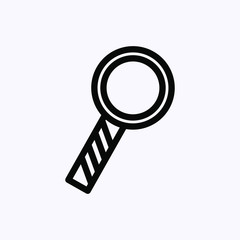 Thin Icon Isolated on white background