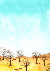 Dead tree in land forest of environment distruction.,climate change concept.,Dry weather.