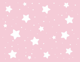 Seamless stars pattern background, vector - illustrator