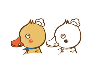 Yellow Duck and chef hat