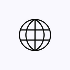 Thin Icon Isolated on white background