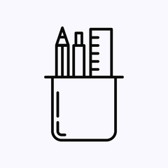 Thin Icon Isolated on white background