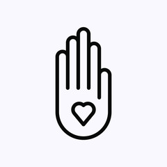 Thin Icon Isolated on white background