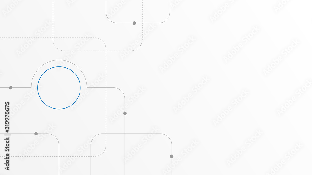 Poster abstract geometric connect lines and dots.simple technology graphic background.illustration vector d