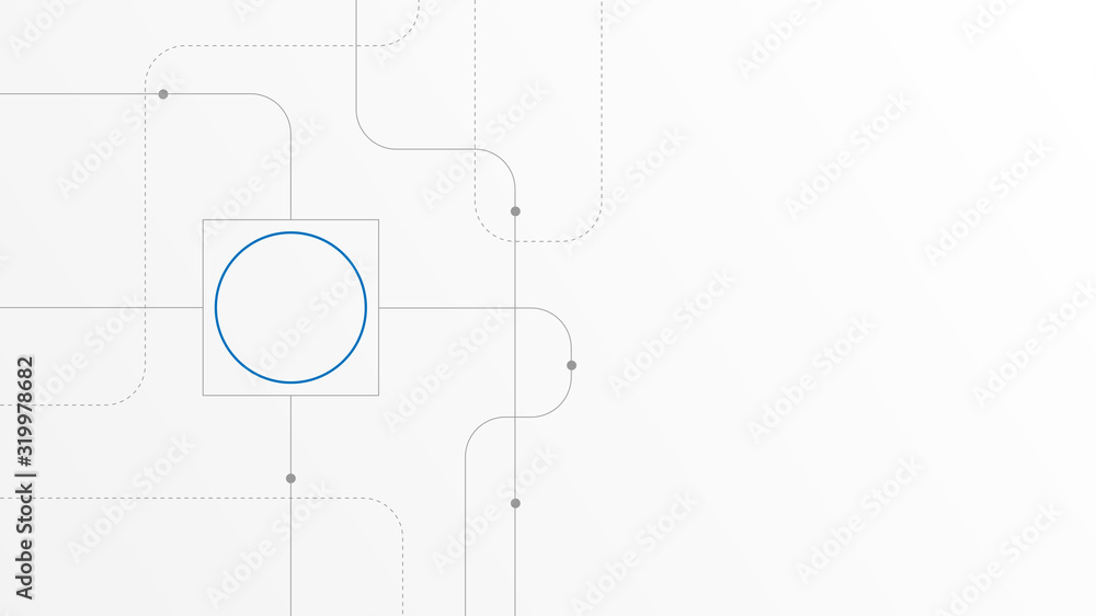 Poster abstract geometric connect lines and dots.simple technology graphic background.illustration vector d