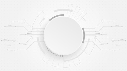 Abstract Digital Technology Cycle background.Business growth transformation Successful financial.
