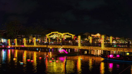 Nightscape at Hoi An old town.