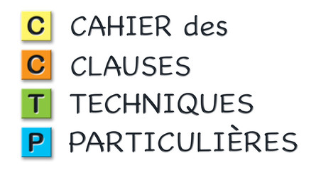 CCTP initials in colored 3d cubes with meaning in french language