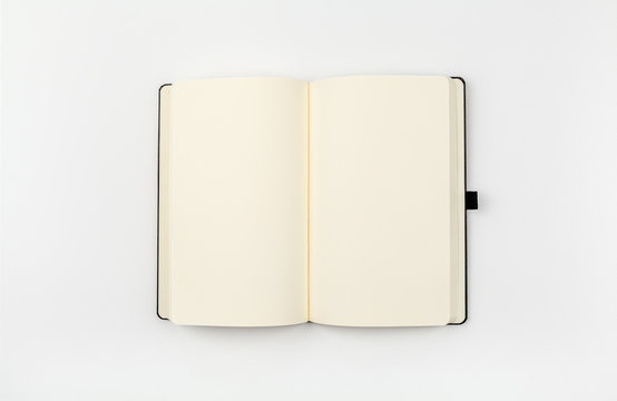 Blank Open Notebook Mockup